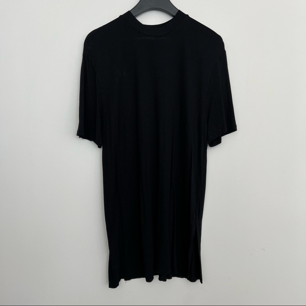 ZARA Black Mock Neck Long Tee